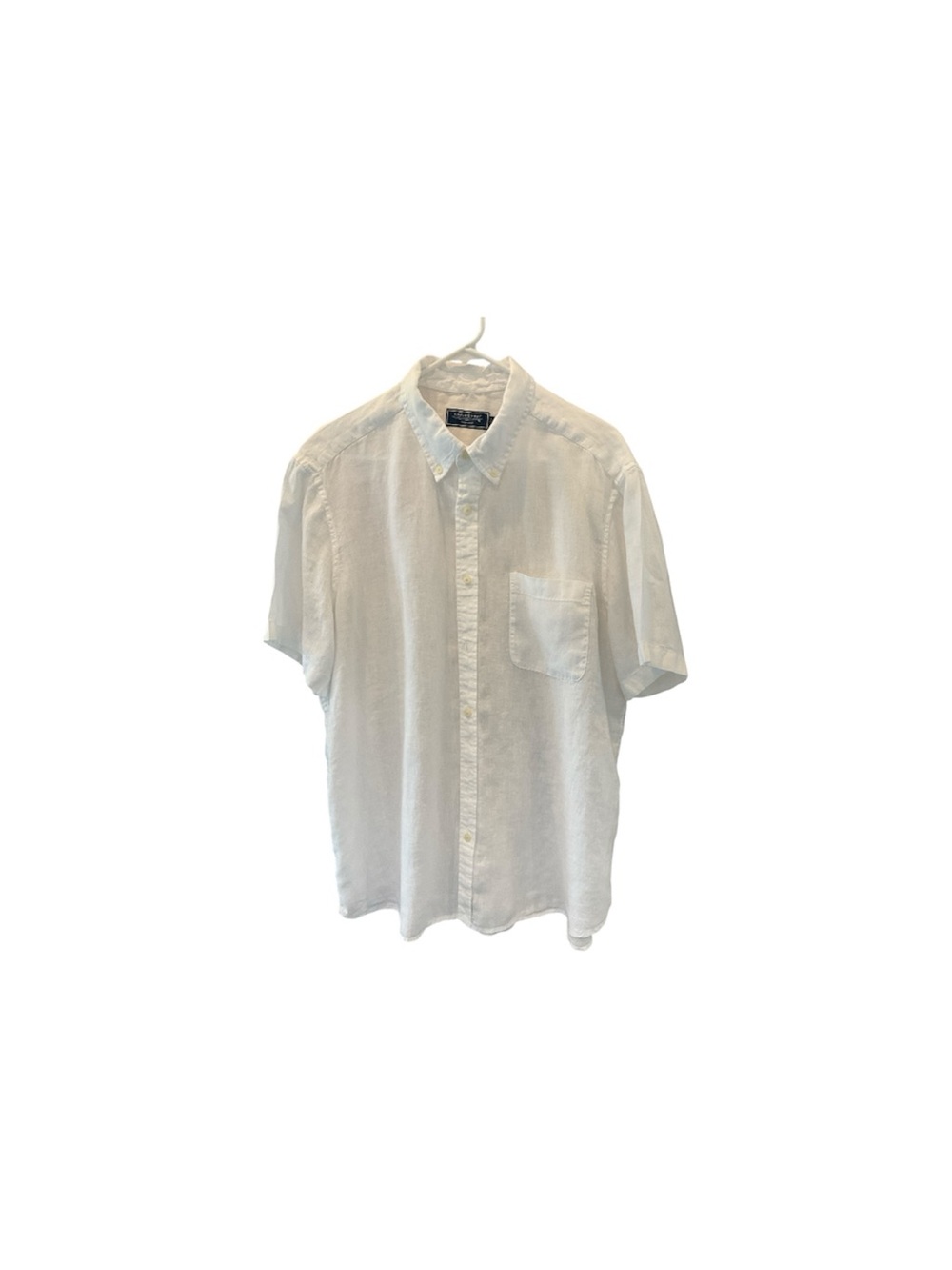 Vineyard Vines Men's White Short-Sleeve Button-Down Shirt